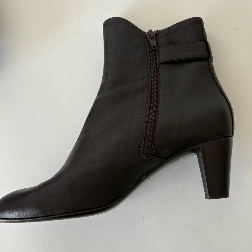 AGL Soft Leather Brown Ankle Boot - Picture 5 of 12